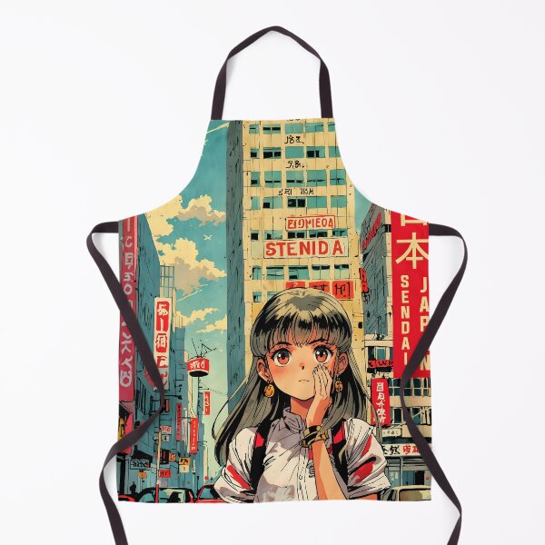 Item preview, Sendai Japan Retro Anime Girl 80s Vintage Travel designed and sold by Retro-Anime9.