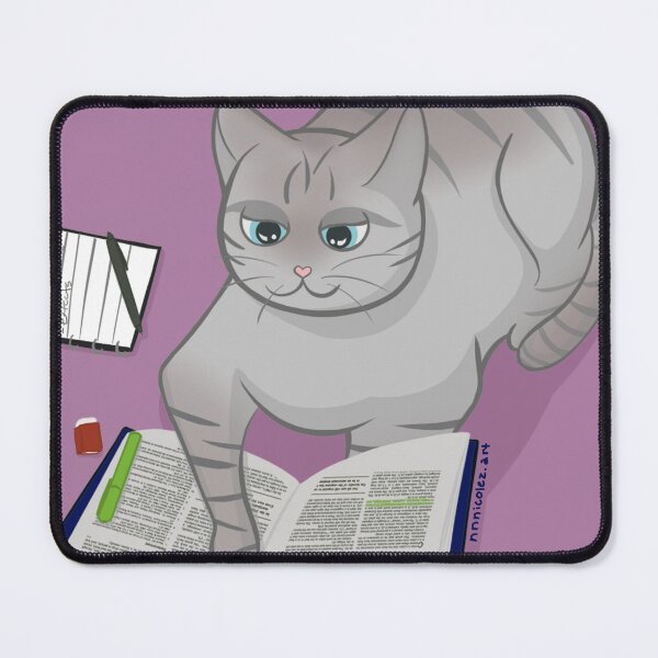 Item preview, Cat studying designed and sold by nnnicolez.