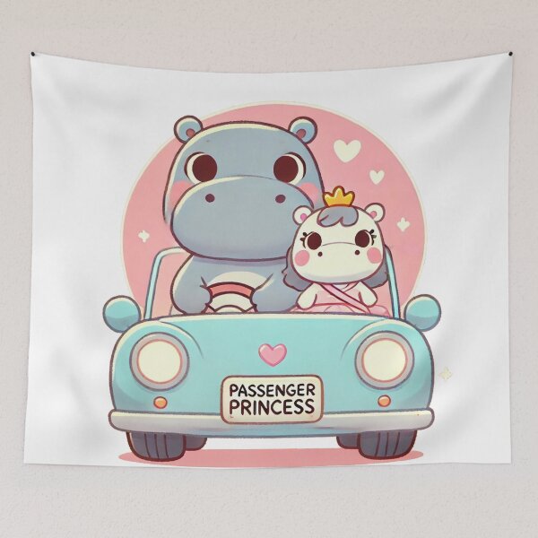 Item preview, PASSENGER PRINCESS - BABY HIPPO designed and sold by StagInk.