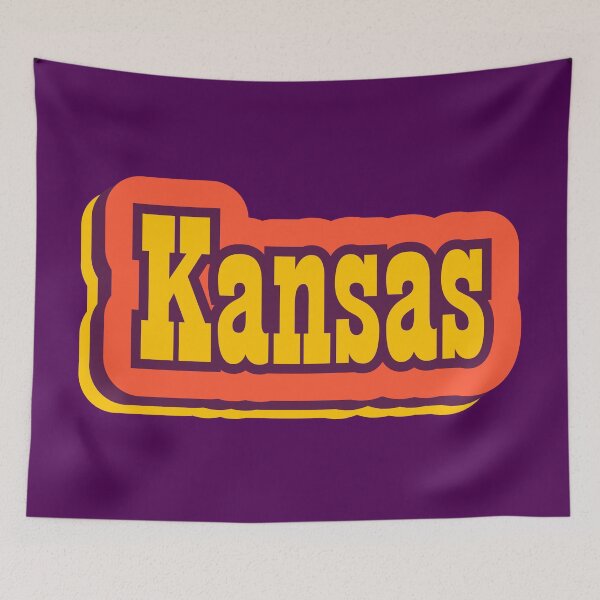 Artikelvorschau, Kansas State of America Retro-Typografie entworfen und verkauft von ArtNoveltee.