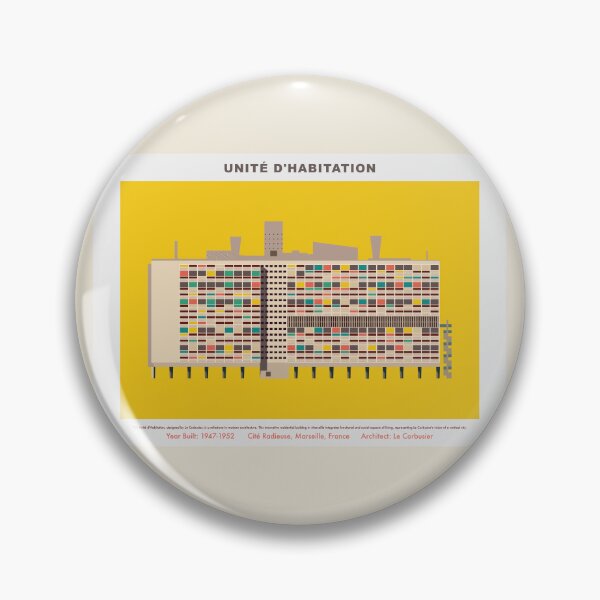 Item preview, Unité d'Habitation: Minimal Silhouette Tribute to an Architectural Legend designed and sold by Boogosh.
