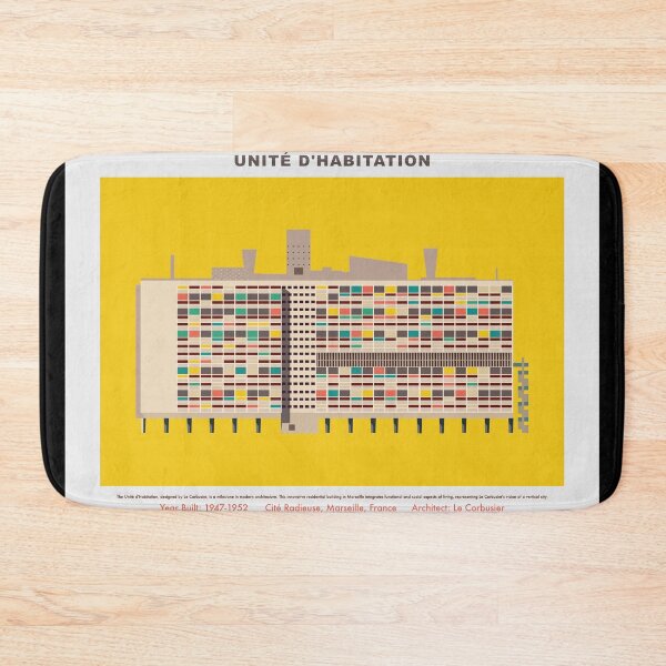 Item preview, Unité d'Habitation: Minimal Silhouette Tribute to an Architectural Legend designed and sold by Boogosh.