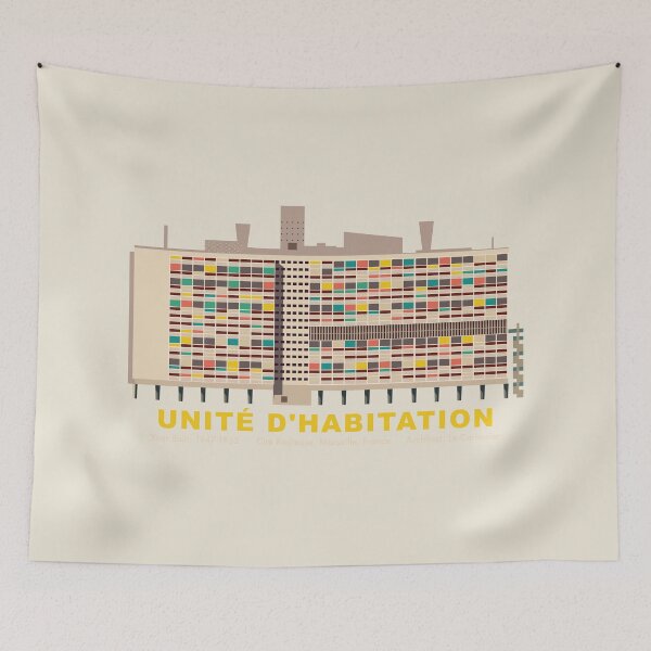 Item preview, Unité d'Habitation: Minimal Silhouette Tribute to an Architectural Legend designed and sold by Boogosh.