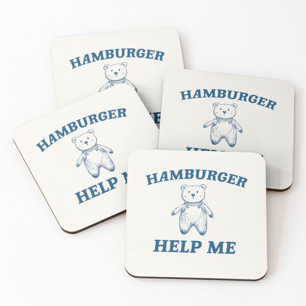 Item preview, Hamburger Help Me, Retro Cartoon T Shirt, Weird T Shirt, Meme T Shirt, Trash Panda designed and sold by samidsou.