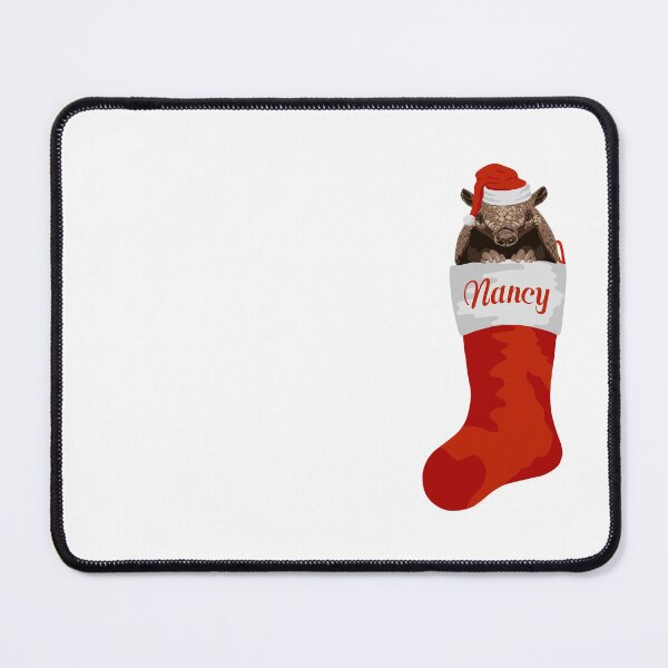 Item preview, Christmas stocking - armadillo - personalised - Nancy designed and sold by GeoCreate.