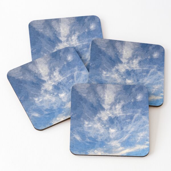 Item preview, A picture of a bright blue afternoon sky with floating clouds creates a refreshing atmosphere. designed and sold by KinImageCraft.