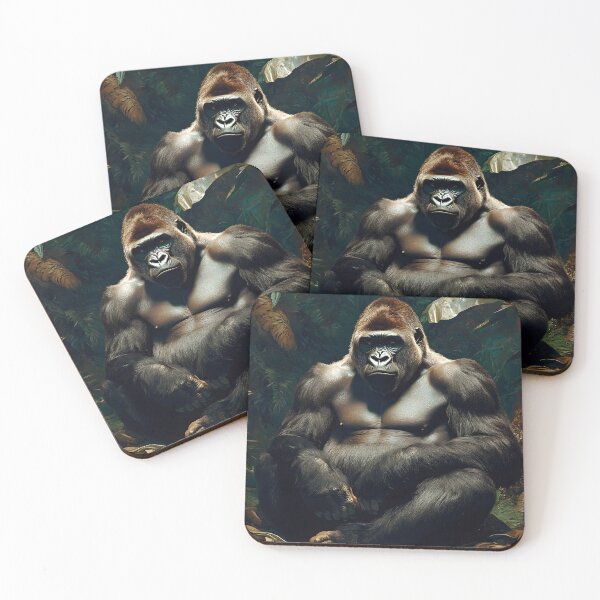 Item preview, Gorilla in the African jungle - Wildlife photo designed and sold by TheArtistOf2022.