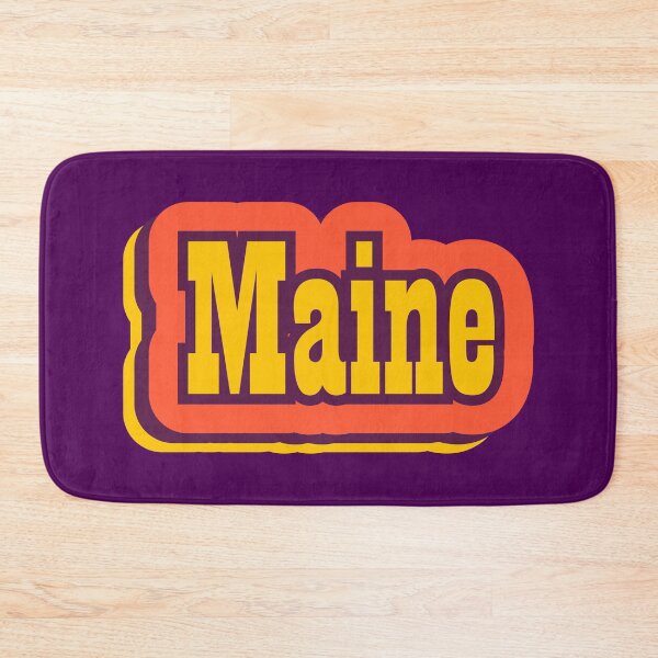 Item preview, Maine State of America Retro Typography designed and sold by ArtNoveltee.
