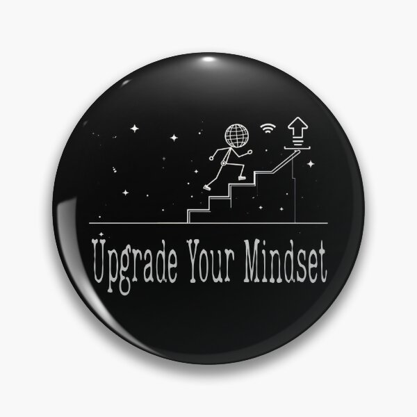 Item preview, Upgrade Your Mindset - Motivational Minimalist Design for Tech Enthusiasts & Self-Improvement designed and sold by FlatEdge.