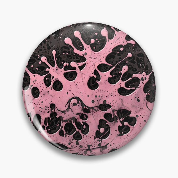 Item preview, Pink paint splatter on distressed black background designed and sold by gjsart.