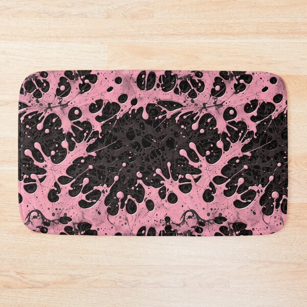 Item preview, Pink paint splatter on distressed black background designed and sold by gjsart.