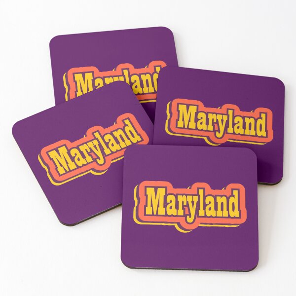 Item preview, Maryland State of America Retro Typography designed and sold by ArtNoveltee.