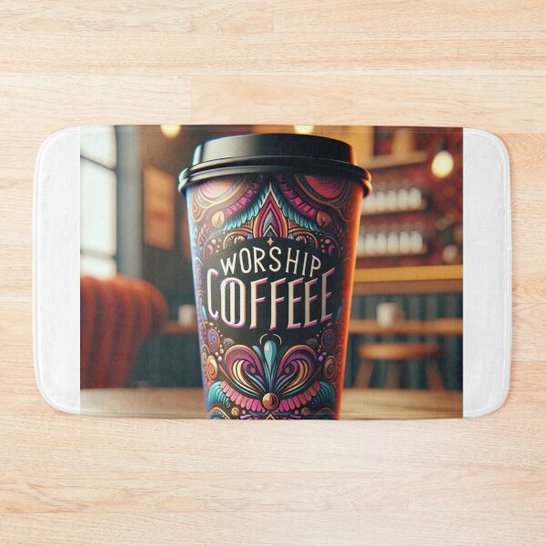 Item preview, Worship Coffee | Funny Coffee Lover Design designed and sold by dreambigdrive38.