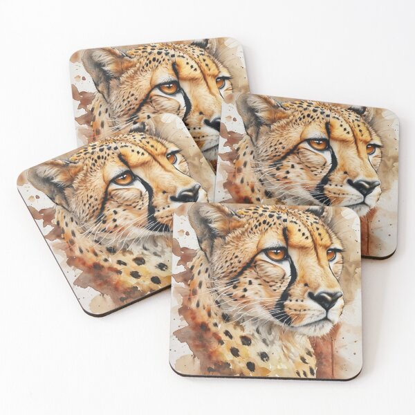 Item preview, Majestic Cheetah: Watercolor Portrait designed and sold by Dipab121.