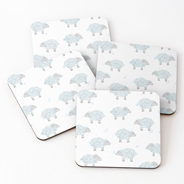 Item preview, Minimalist Blue Moon Sheep Pattern designed and sold by successmom.