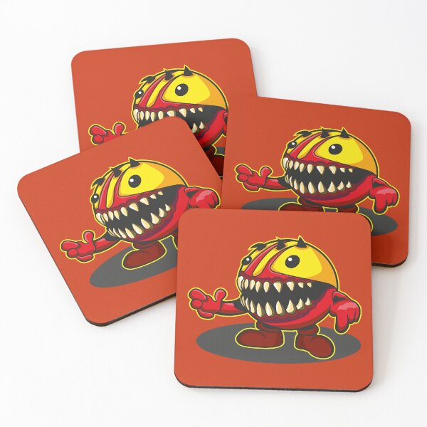 Item preview, Red monster that eats pills and travels a maze designed and sold by MerlinWear.