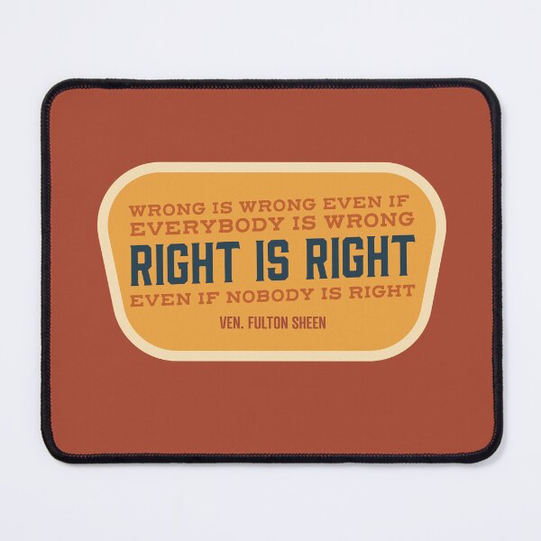 Item preview, Right is Right - Ven. Fulton Sheen designed and sold by cmills730.
