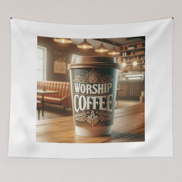 Item preview, Coffee Worshipper | Funny Coffee Quote Design designed and sold by dreambigdrive38.