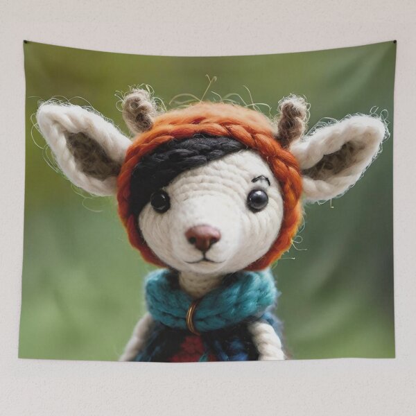 Item preview, A Charming Knitted Toy Resembling a Small Creature designed and sold by masabo.