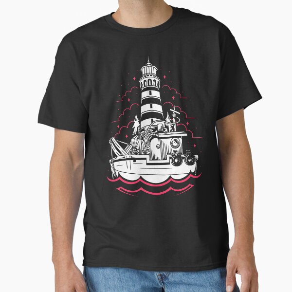 Item preview, Boat & Lighthouse designed and sold by AlundrART.