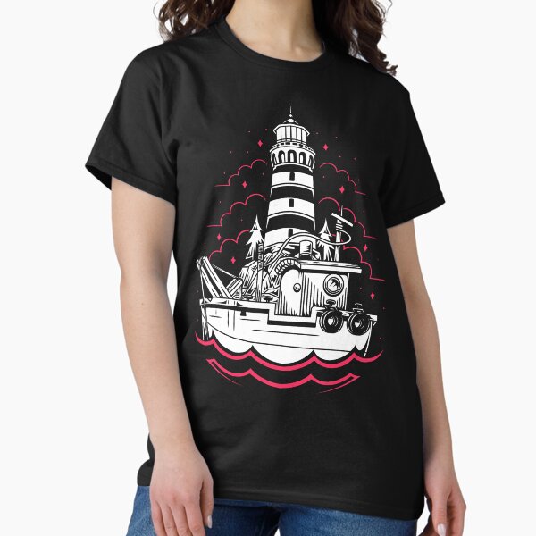 Item preview, Boat & Lighthouse designed and sold by AlundrART.