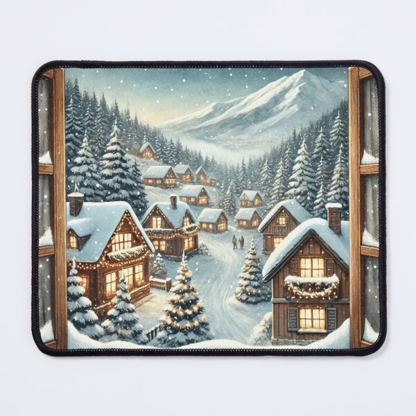 Item preview, Christmas village Window view designed and sold by Meandmyshop.