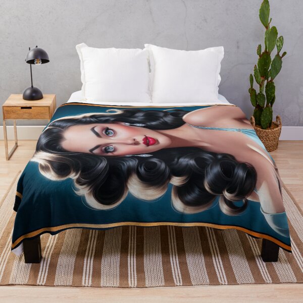 Item preview, Vintage Inspired Retro Hollywood Style Glamour Portrait Of A Woman Captivating AI Concept Art by Xzendor7 designed and sold by Xzendor7 Digital Art Creations.