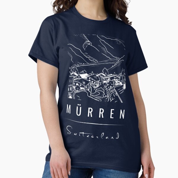 Item preview, Mürren Switzerland white text designed and sold by Customguru.