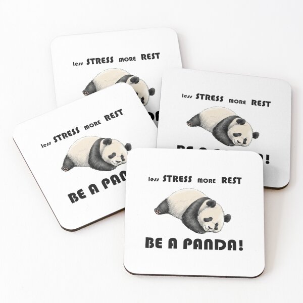 Item preview, less stress more rest-BE A PANDA designed and sold by Cloud9bd.