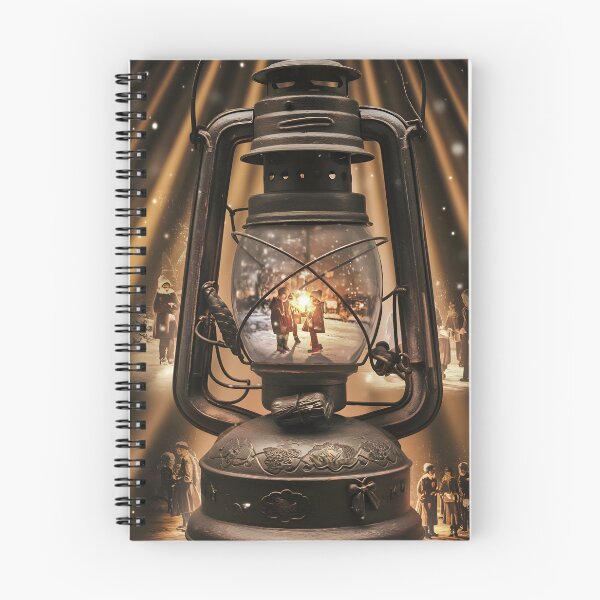 Item preview, Vintage Lantern with Nostalgic Christmas Scene designed and sold by ZetaDream.