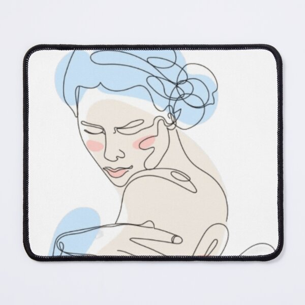 Item preview, Abstract Line Art of a Woman Reading | Harmony in Lines: Woman Reading designed and sold by Dipab121.