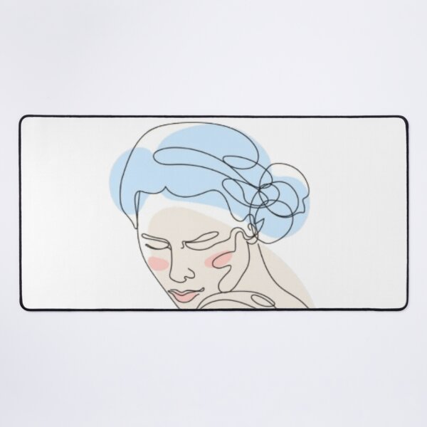 Item preview, Abstract Line Art of a Woman Reading | Harmony in Lines: Woman Reading designed and sold by Dipab121.
