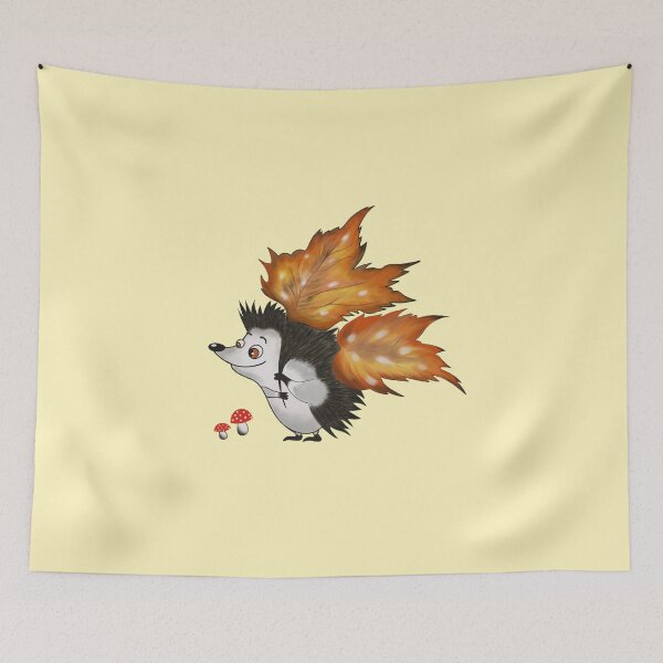 Item preview, Cute hedgehog in autumn designed and sold by Irina Sokol.