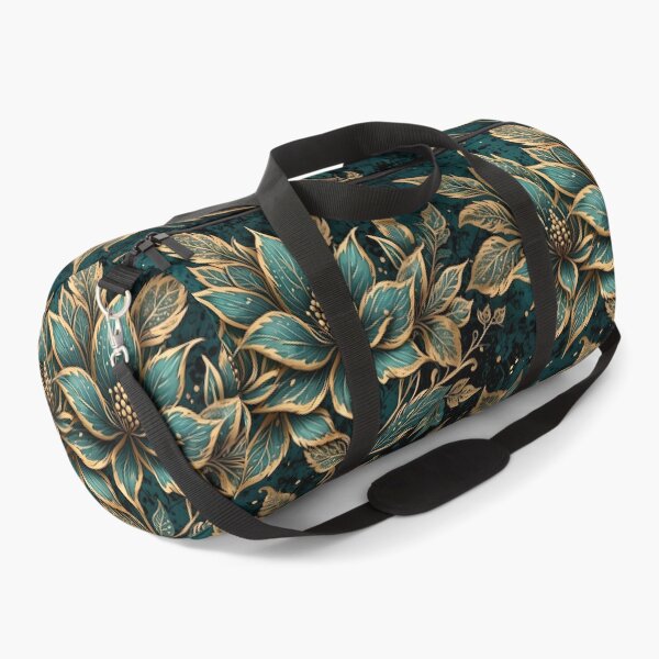Item preview, Teal and Gold Distressed Grunge Botanicals designed and sold by gjsart.