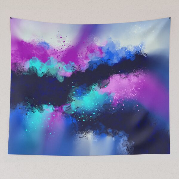 Item preview, Metroid Fusion - Purple Blue Teal Abstract designed and sold by Joey Santiago.