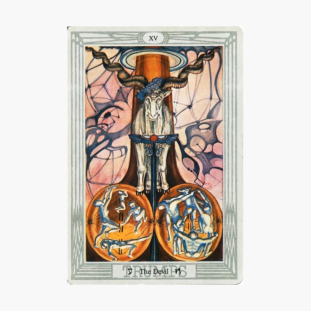Thoth Tarot / Devil by Aleister Crowley / Satan / Lucifer / Baphomet" Metal Print for Sale by tanabe | Redbubble