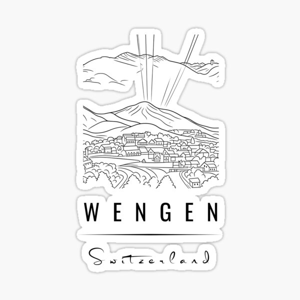 Item preview, Wengen Switzerland Black text designed and sold by Customguru.