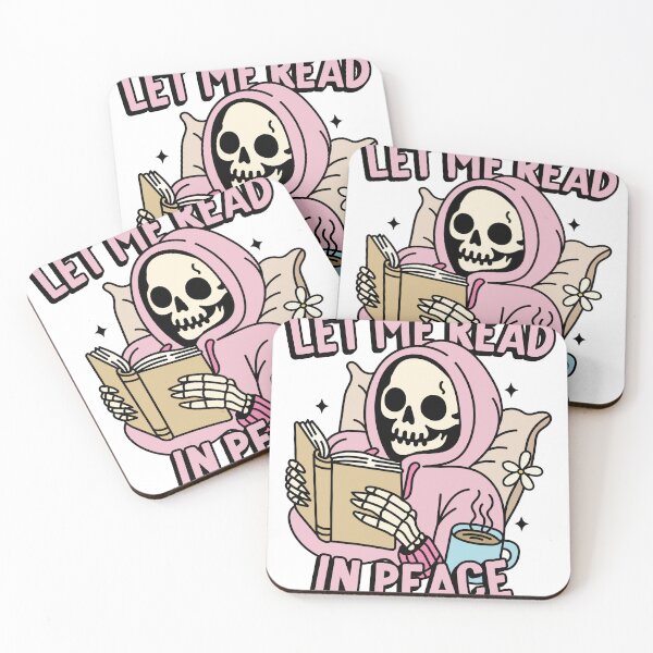 Artikelvorschau, Let me read in peace kindle bookish sticker entworfen und verkauft von Yaffa Store.