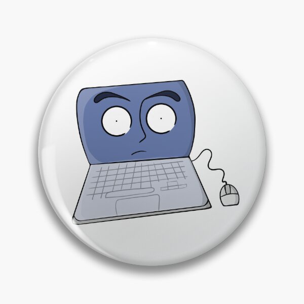 Item preview, Laptop with scared eyes designed and sold by shopdiego.