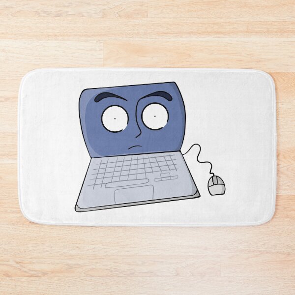 Item preview, Laptop with scared eyes designed and sold by shopdiego.