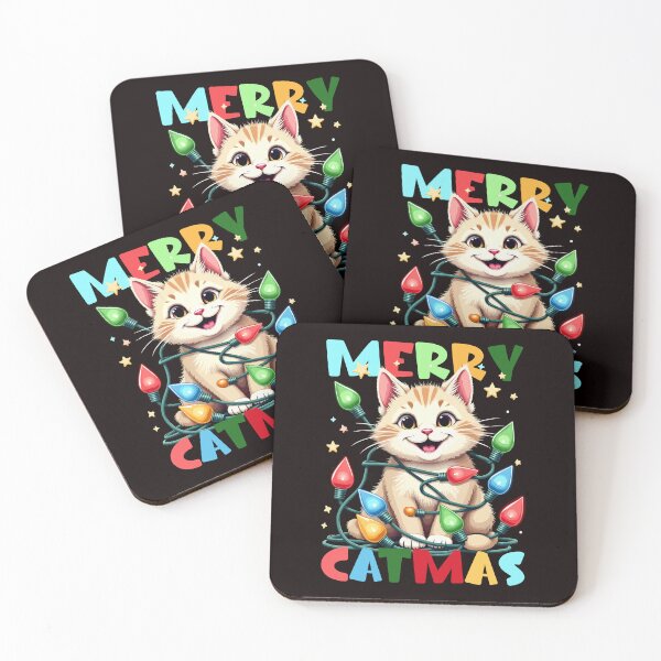 Item preview, Merry Catmas Cute Cat Lights for Pet Lovers Holiday designed and sold by AxelBrook.