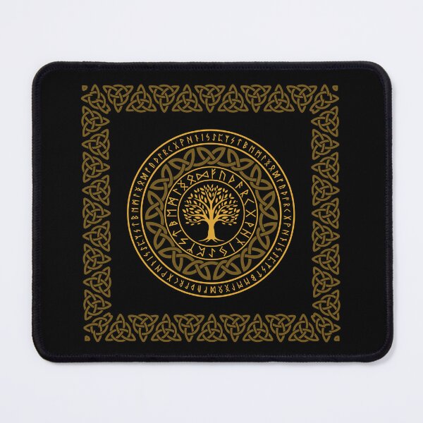Item preview, Celtic tree of life with runic symbols designed and sold by StoneybrokeM.