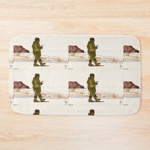 Item preview, Drinking coffee and a walk at Exmouth beach designed and sold by MikeJory.