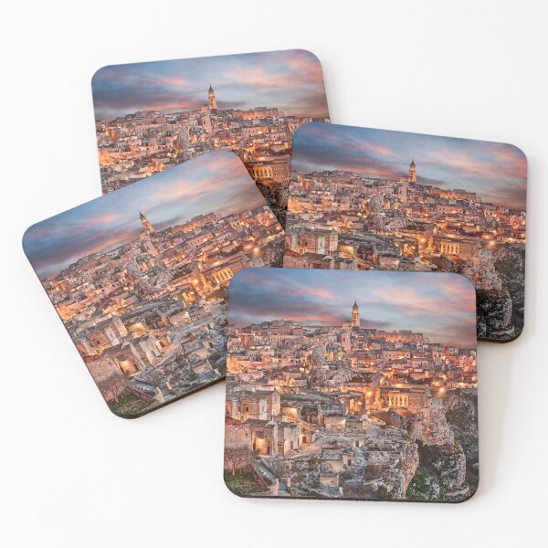 Item preview, Matera, Basilicata, Italy, landscape at dawn of the old town designed and sold by Ermes.S.