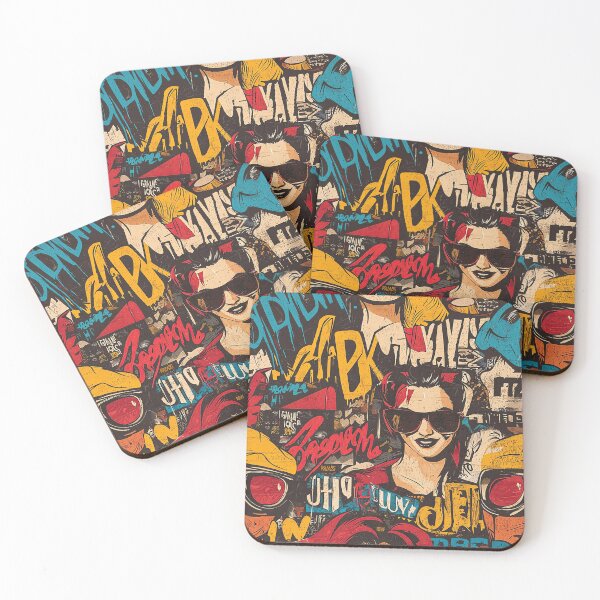 Item preview,  Fashion pattern design Colorful urban art with bold graphics and designs designed and sold by Fernnieskillup.
