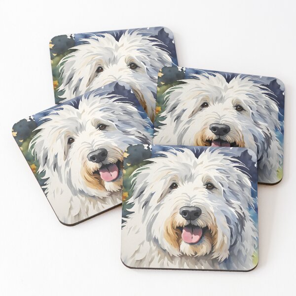 Item preview, Old English Sheepdog - Dogs and Pets Portraits designed and sold by Country-Artist.