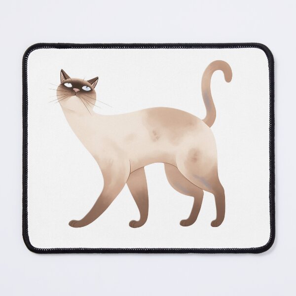 Item preview, Graceful_Siamese_Cat_Watercolor_Art designed and sold by kojinho.