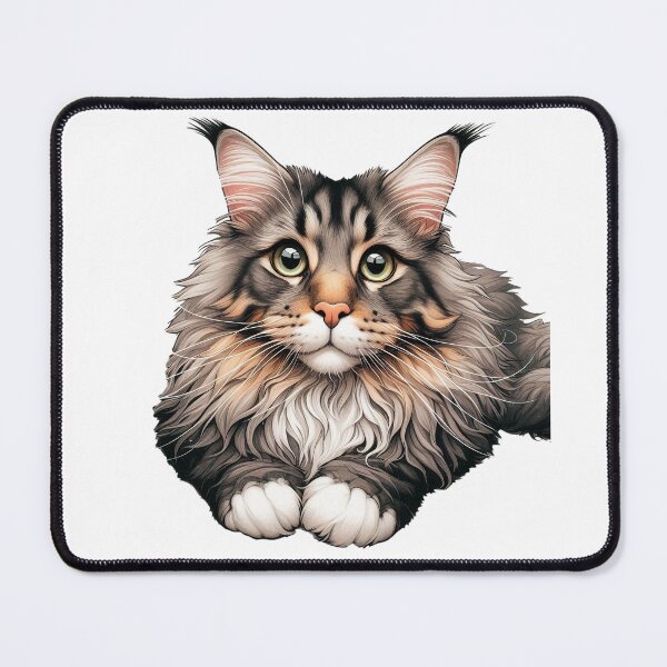 Item preview, Maine Coon Cat Laying Down designed and sold by nikkolaus.