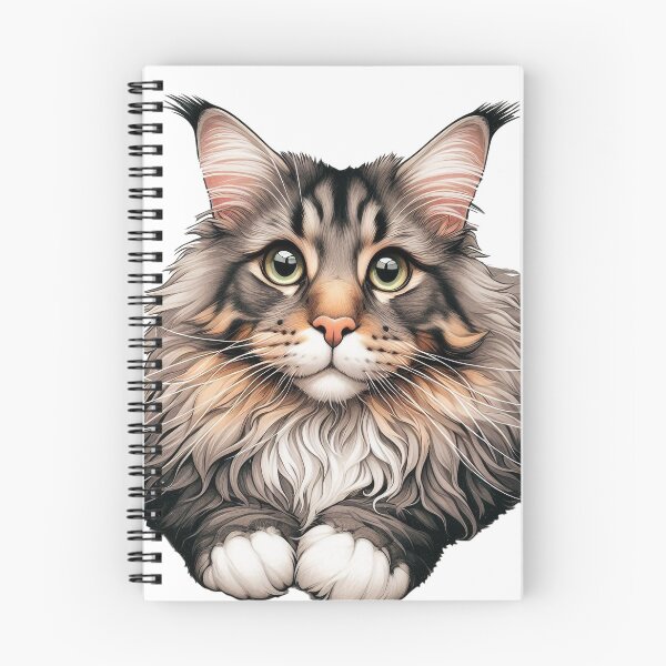 Item preview, Maine Coon Cat Laying Down designed and sold by nikkolaus.