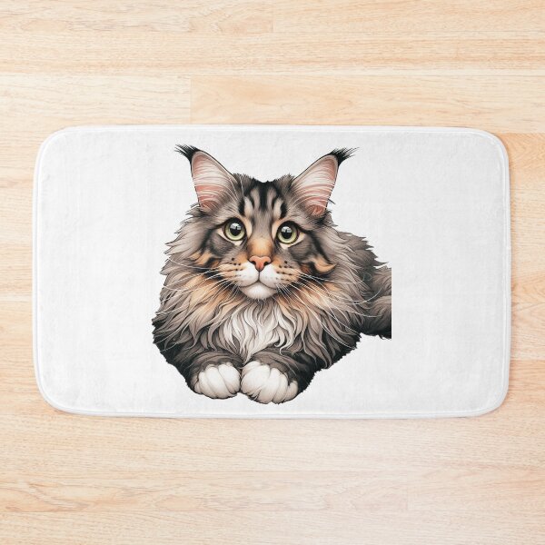 Item preview, Maine Coon Cat Laying Down designed and sold by nikkolaus.